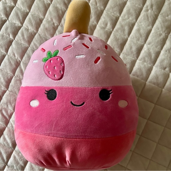 Squishmallows Other - Squishmallows Pama Strawberry Cake Pop Plush 12”